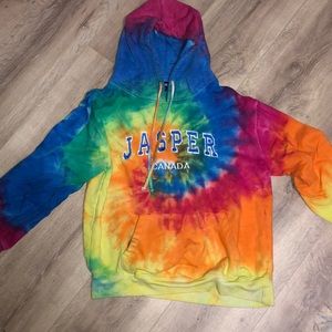 Tie Die hoodie from jasper national park